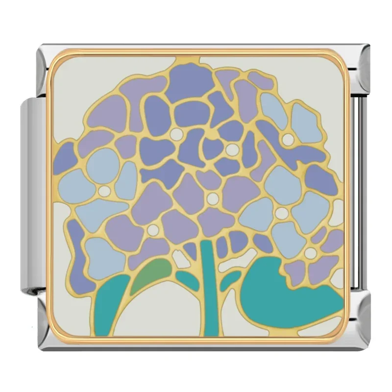 Painted Flower Italian Charms - Image 11