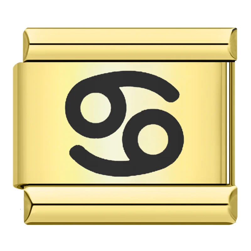 Gold Zodiac Symbol Italian Charms - Image 7