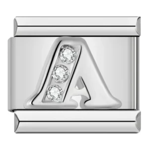 Sparkle Letter Italian Charms A to Z