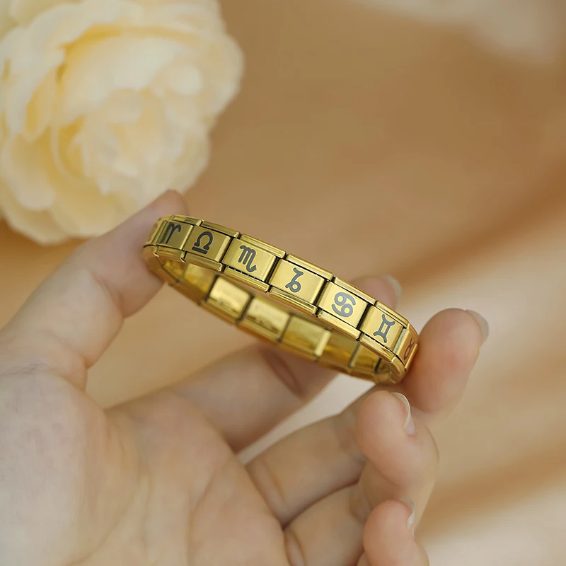 Gold Zodiac Symbol Italian Charms - Image 2
