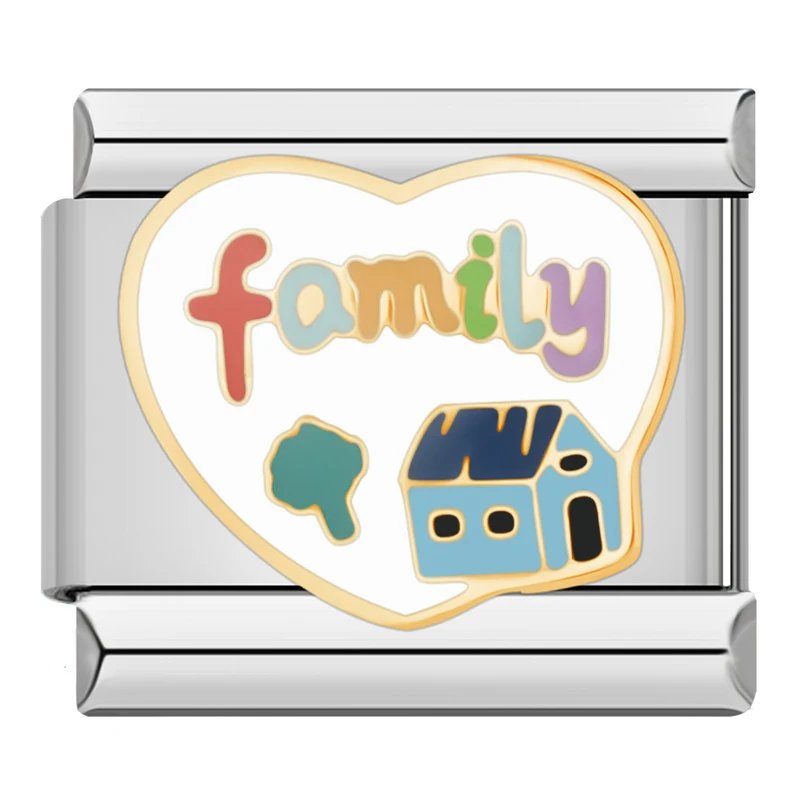Love, Kiss Me and Seaside Heart Italian Charms - Image 14