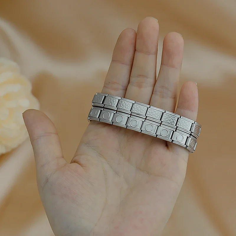 Round Stone Italian Charm Bracelet - Image 2