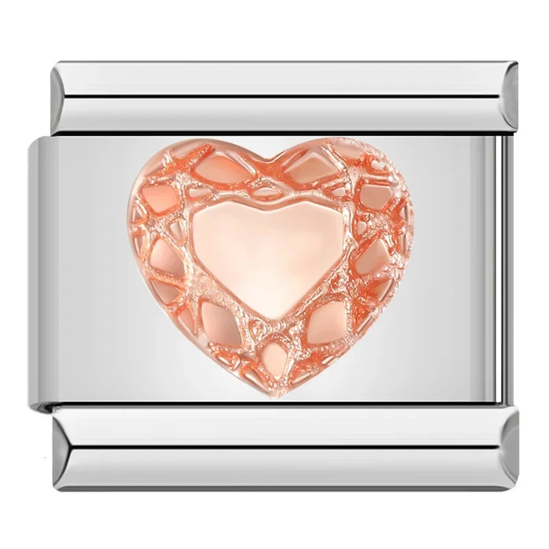 Rose Gold Angel, Mum and Key Italian Charms - Image 12
