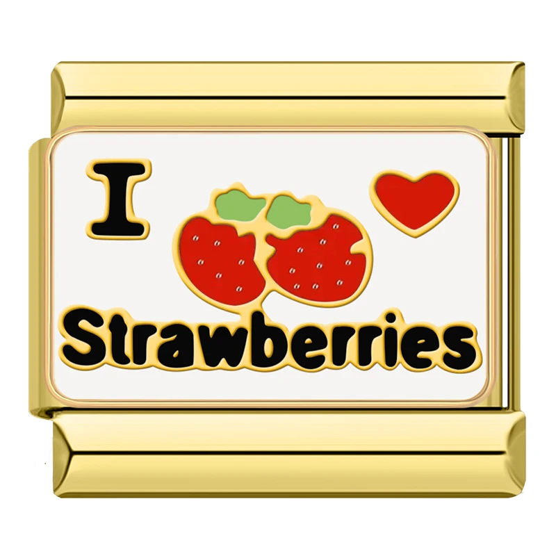Retro Slogan Gold Italian Charms - Image 5
