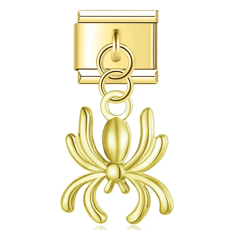 Owl, Spider and Turtle Dangle Italian Charms - Image 11