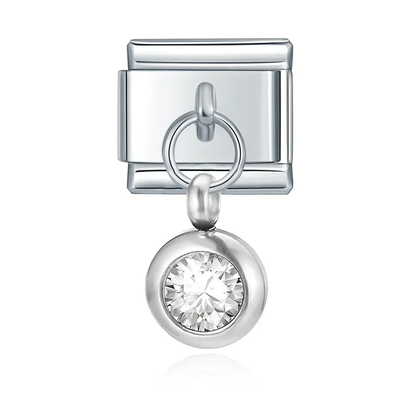 Petite Birthstone Drop Italian Charm - Image 10