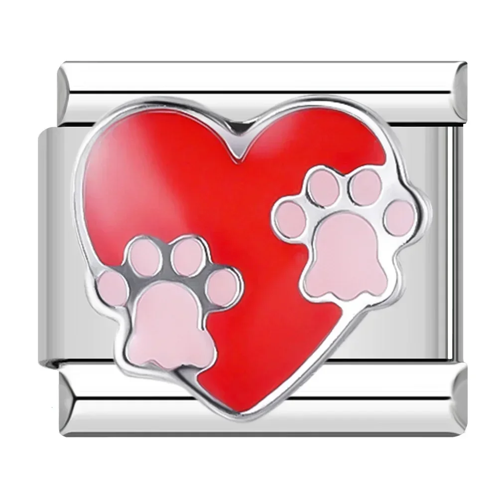 Colourful Heart and Flower Italian Charms - Image 29