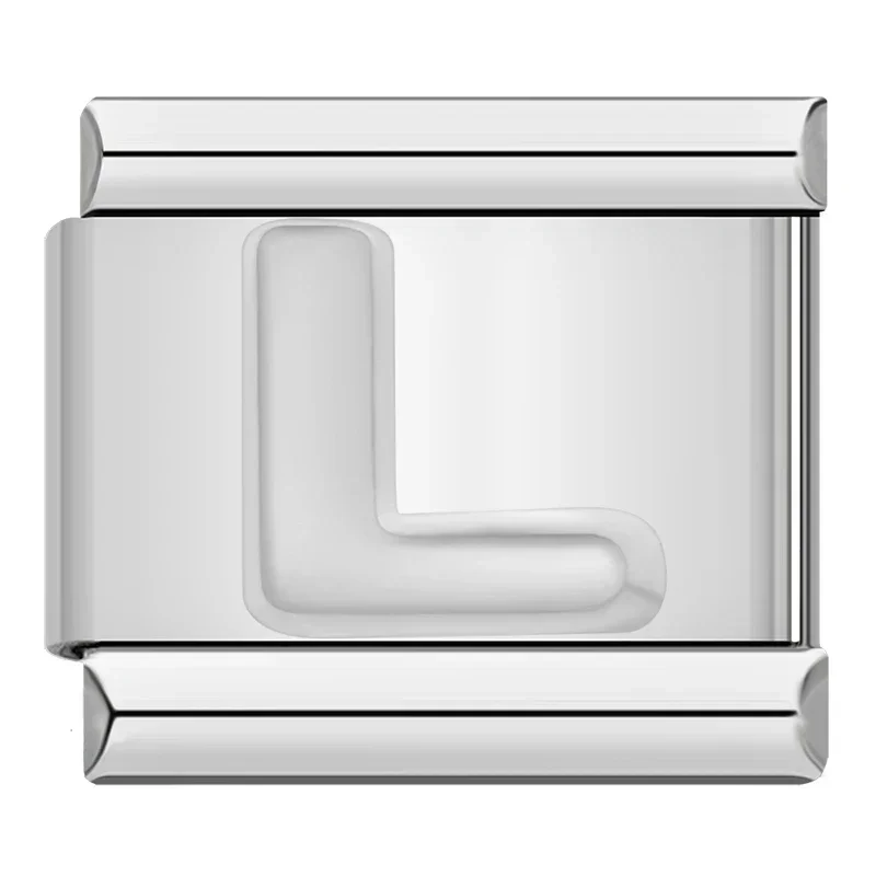 Silver Block Letter Italian Charms - Image 21
