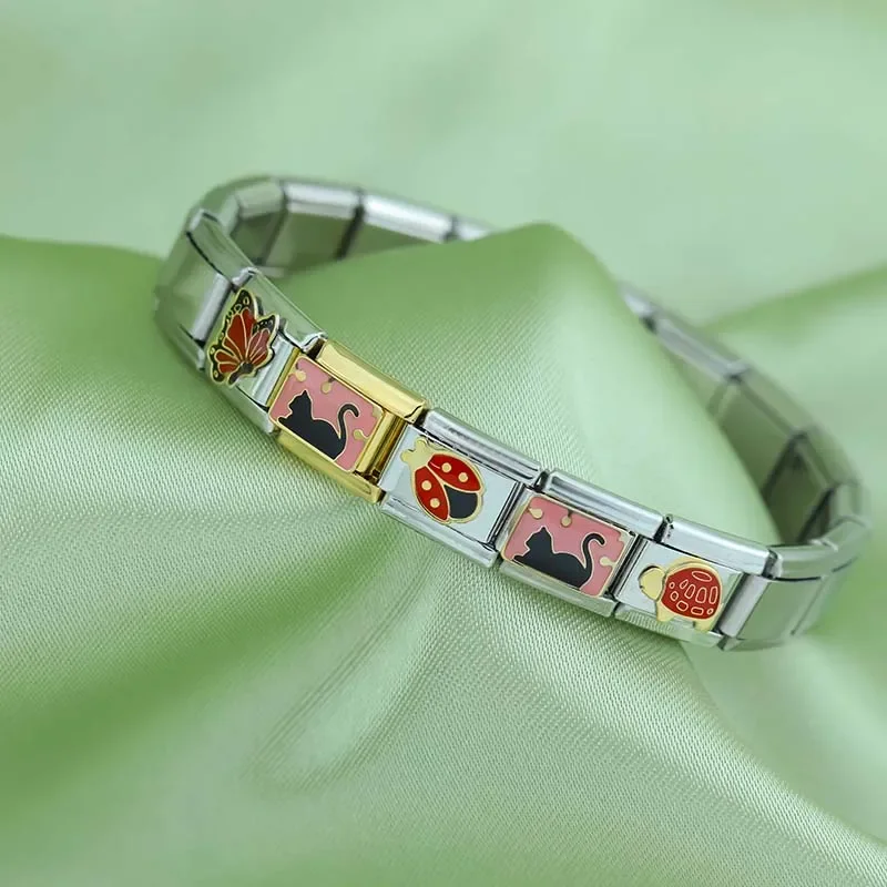 Ladybird, Butterfly and Turtle Italian Charms - Image 3