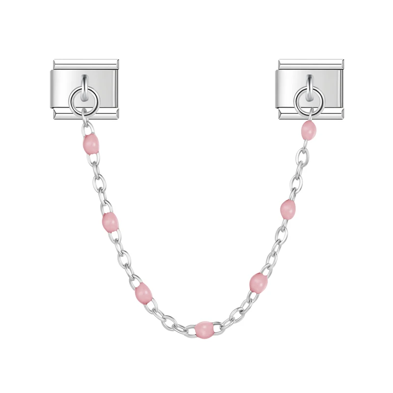 Colour Bead Safety Chain Italian Charms - Image 15