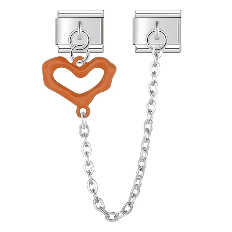 Heart Safety Chain Italian Charms - Image 7
