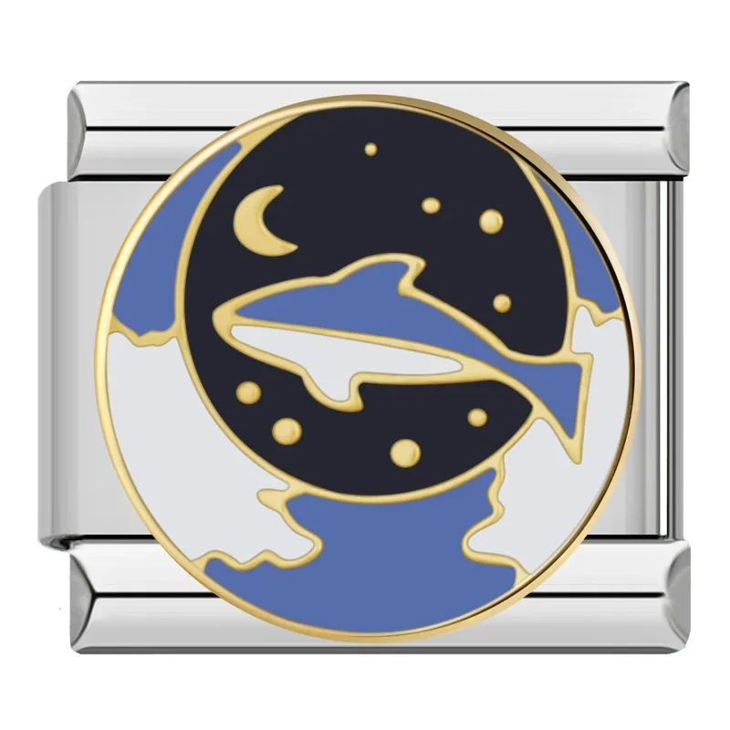 Mountain, Moon and Starry Night Italian Charms - Image 8