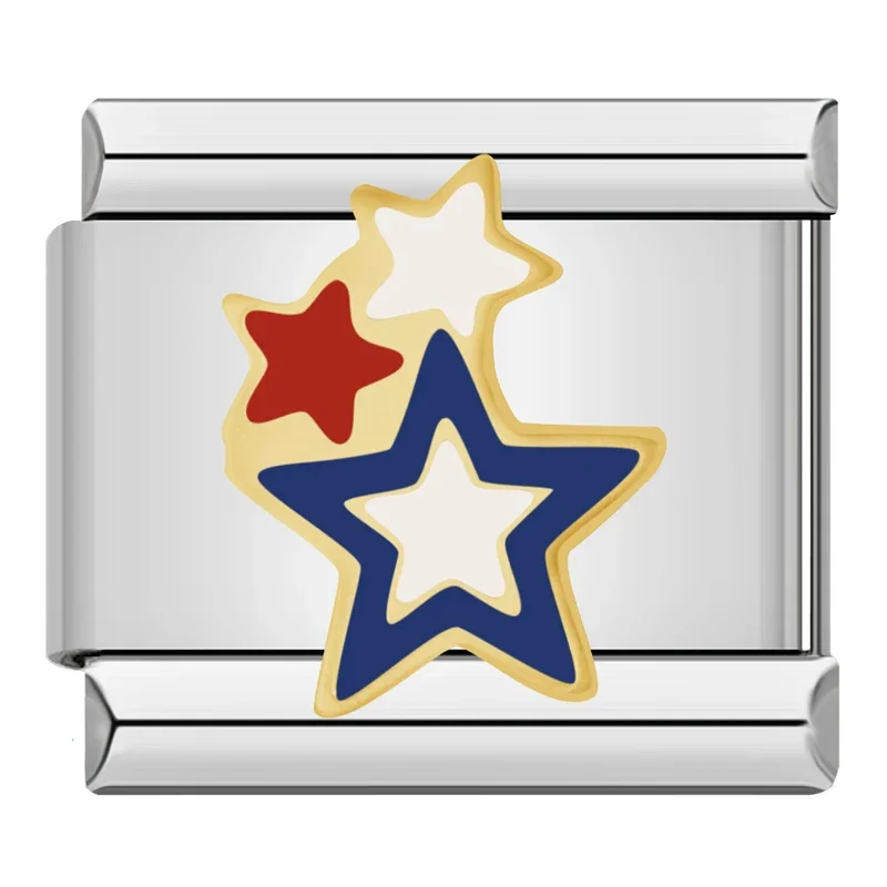 Star, Moon and Sparkle Italian Charms - Image 3