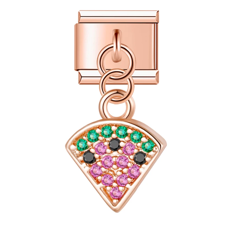 Sparkle Fruit and Key Italian Charms - Image 5