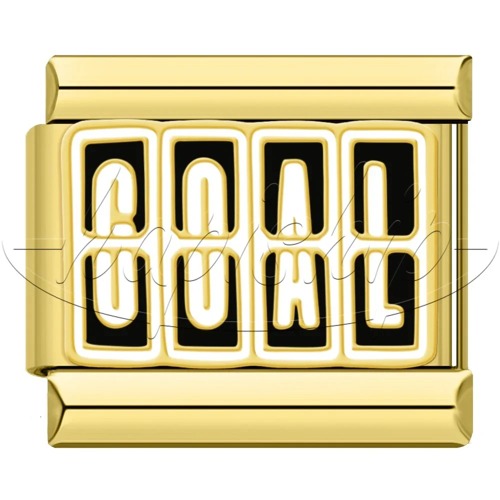 Football and Gold Sports Italian Charms - Image 7