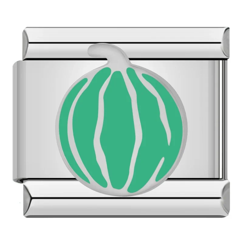 Flower, Pumpkin and Watermelon Italian Charms - Image 5