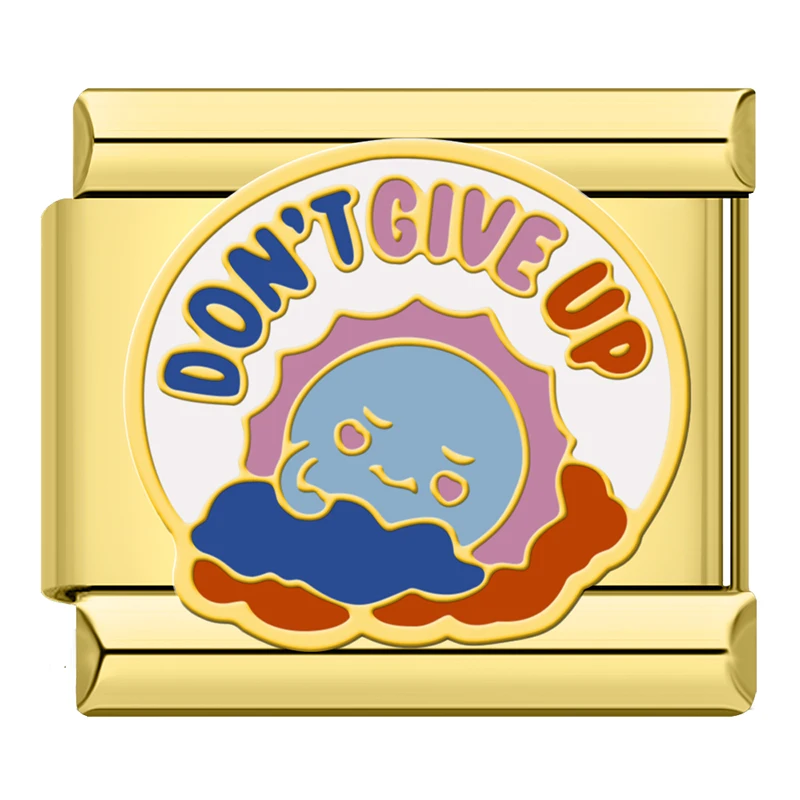 Gold Positive Message Italian Charms - Image 5
