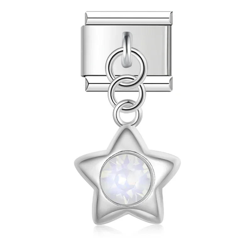 Star and Heart Dangle Italian Charms - Image 30
