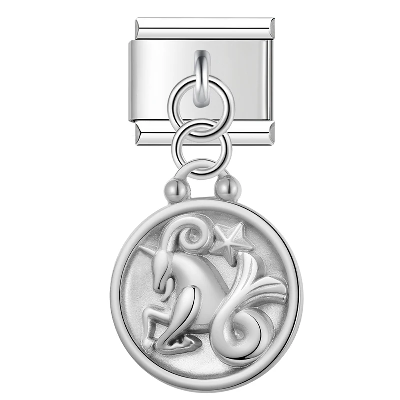 Zodiac Coin Dangle Italian Charms - Image 7