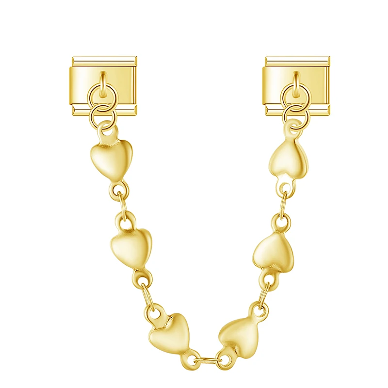 Crystal Chain Link Italian Charms