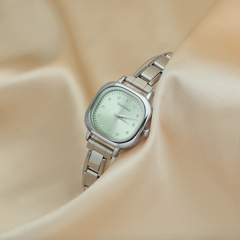 Crystal Cushion Italian Charm Watch - Image 2