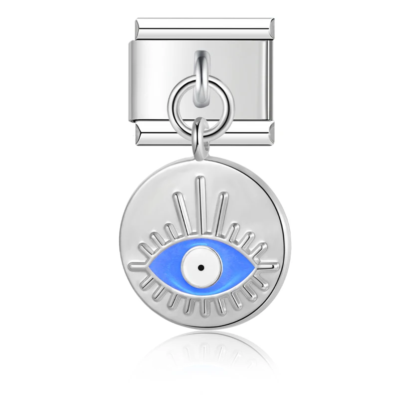 Evil Eye and Hamsa Dangle Italian Charms - Image 24