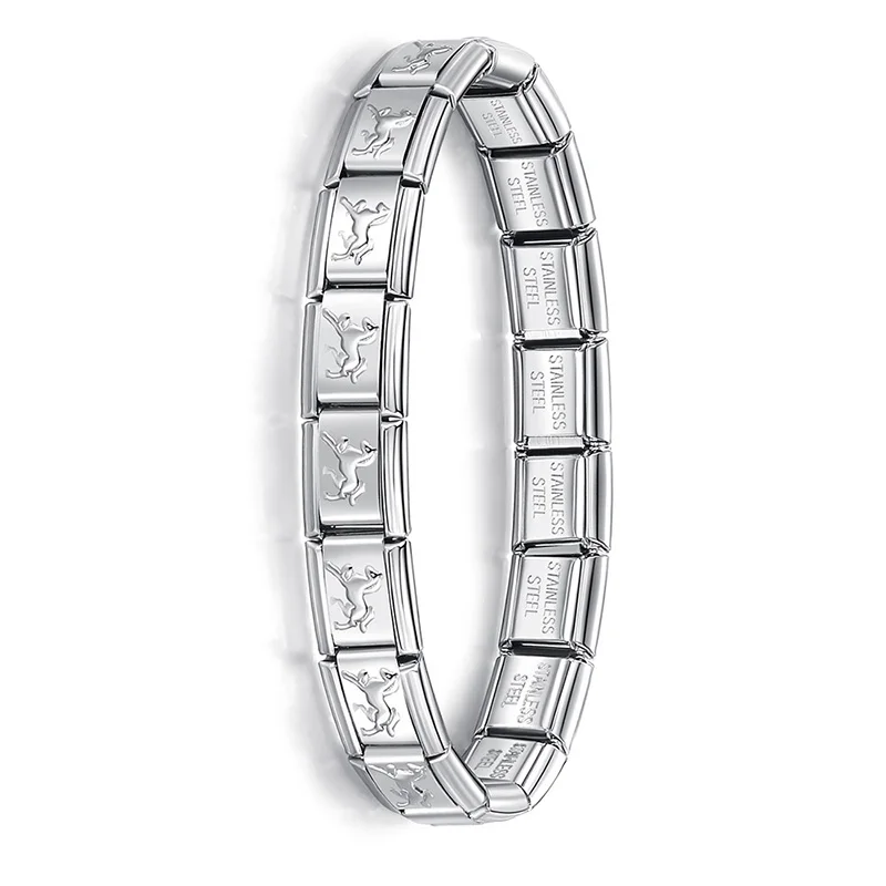 Italian Charm Bracelet Base, 9 mm Stainless Steel - Image 11