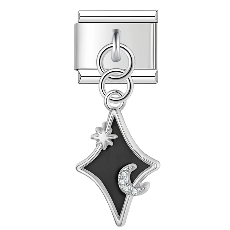 Turtle and Angel Coin Dangle Italian Charms - Image 10
