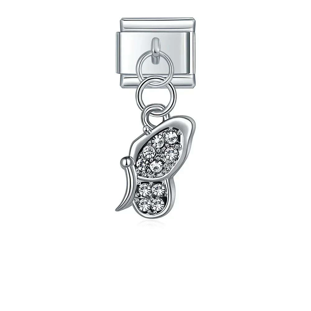 Crystal Animal and Symbol Dangle Italian Charms - Image 36