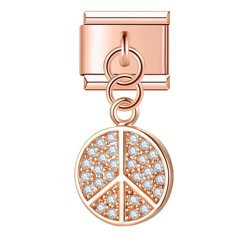 Sparkle Fruit and Key Italian Charms - Image 12