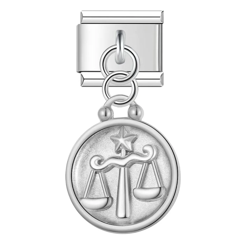 Zodiac Coin Dangle Italian Charms - Image 6
