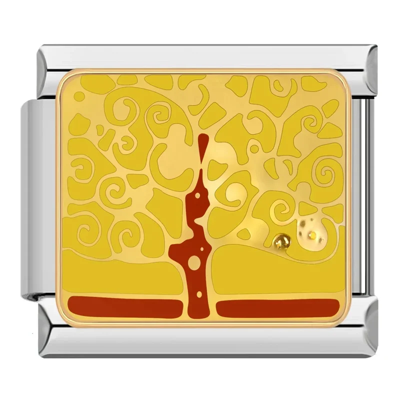 Painted Flower Italian Charms - Image 8