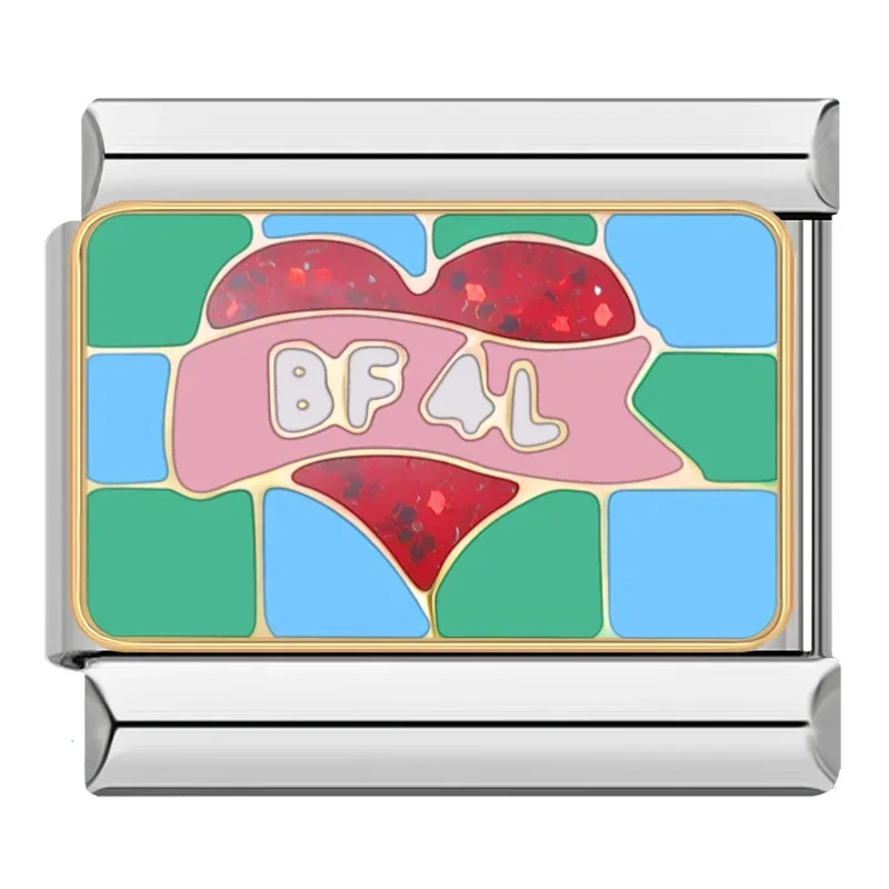 Best Friend and Heart Italian Charms - Image 6