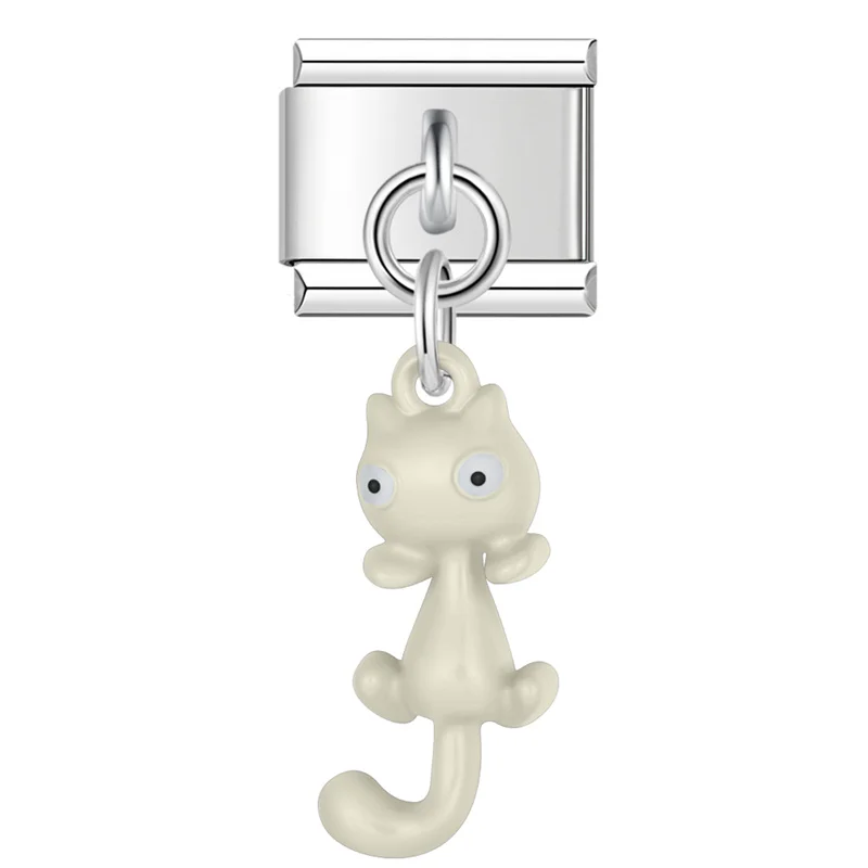 Cat and Bow Dangle Italian Charms - Image 15