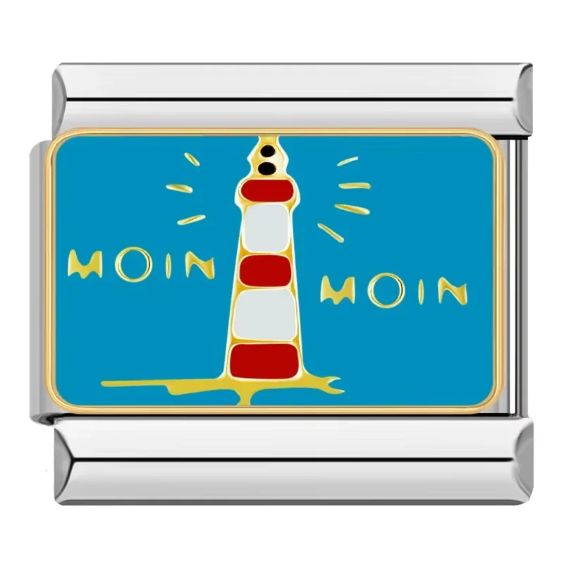 Moon, Star, Cat and Seaside Italian Charms - Image 22