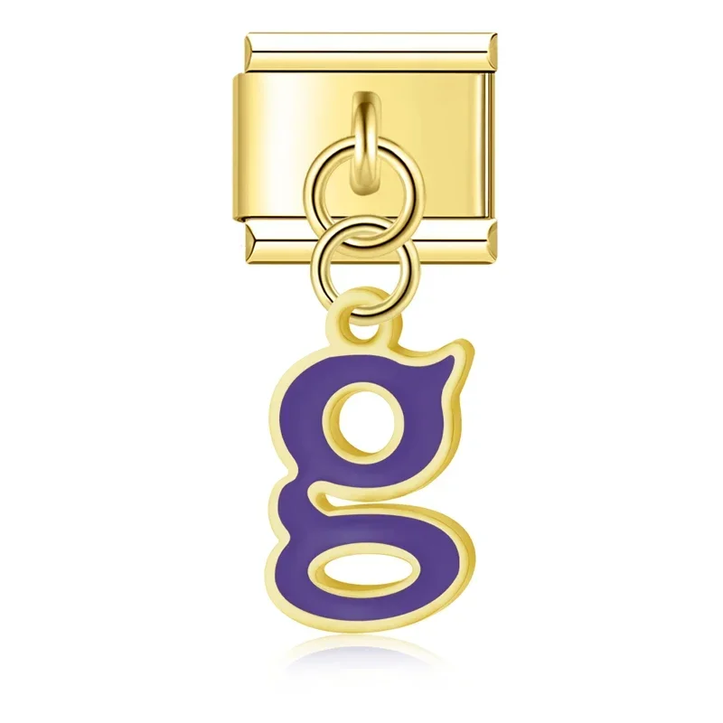 Gold Letter Italian Charms A to Z - Image 14
