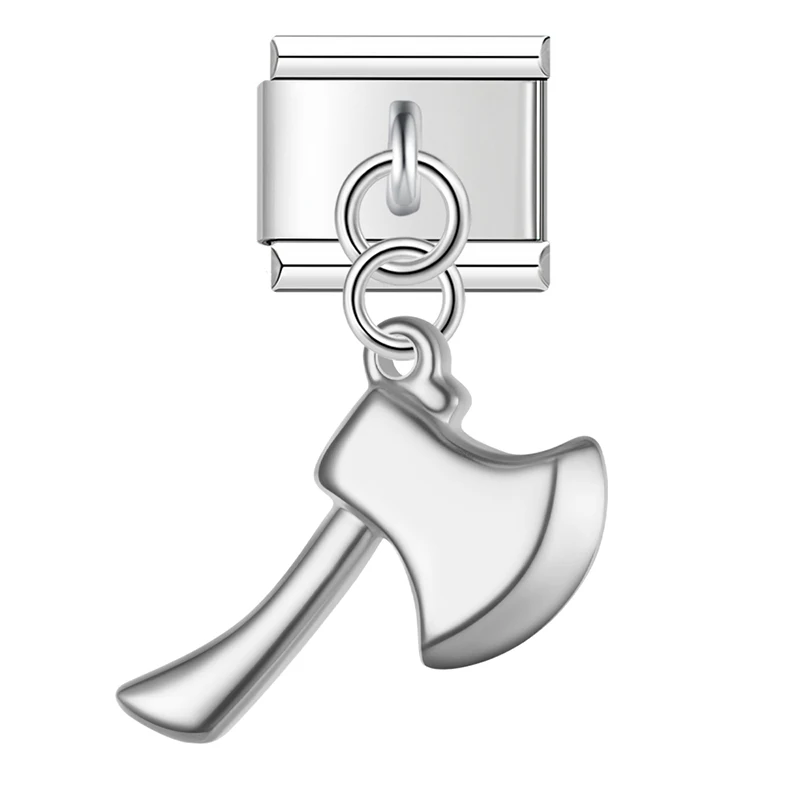 Pearl and Axe Dangle Italian Charms - Image 7
