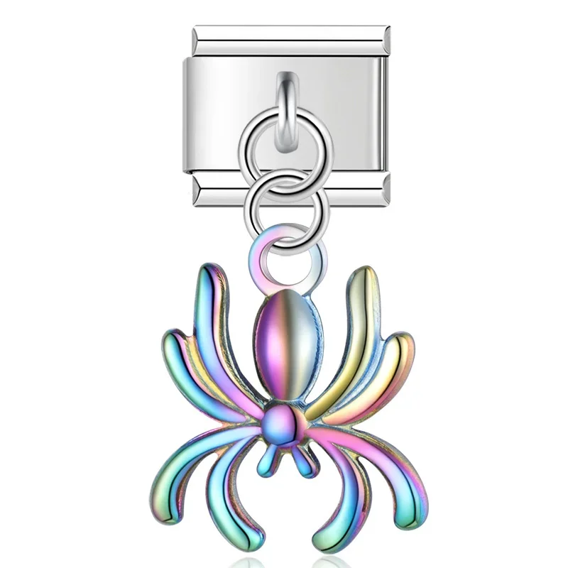 Owl, Spider and Turtle Dangle Italian Charms - Image 9