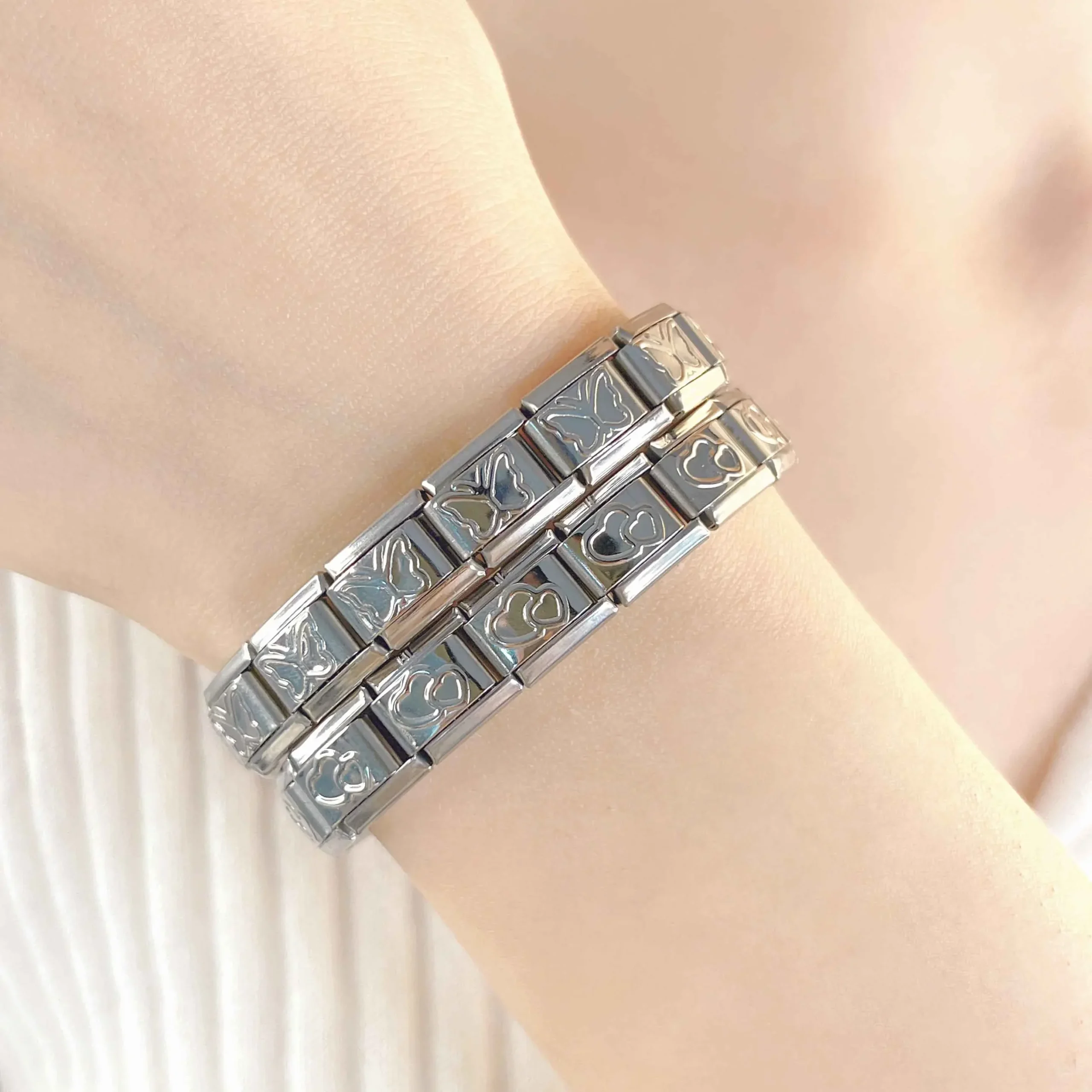 Engraved Mom, Princess and Paw Italian Charms