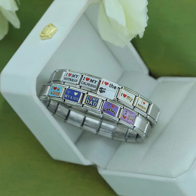 I Love My Family Italian Charms - Image 3