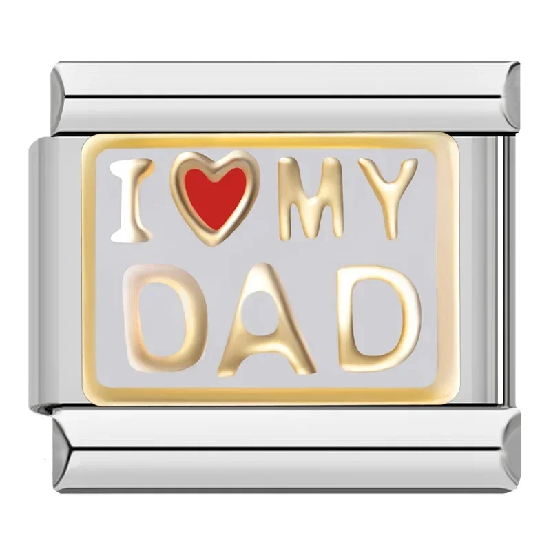 I Love My Family Italian Charms - Image 15