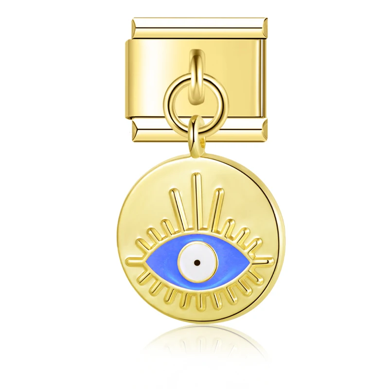 Evil Eye and Hamsa Dangle Italian Charms - Image 19