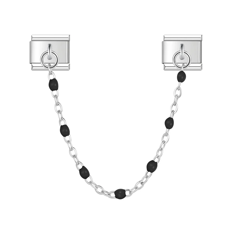 Colour Bead Safety Chain Italian Charms - Image 17