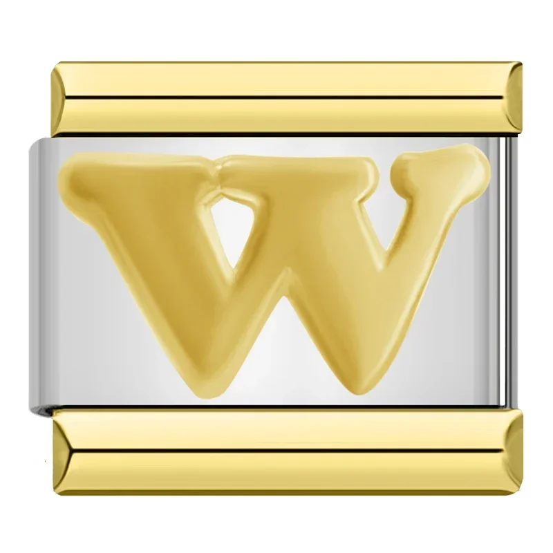 Gold Alphabet and Heart Italian Charms - Image 4