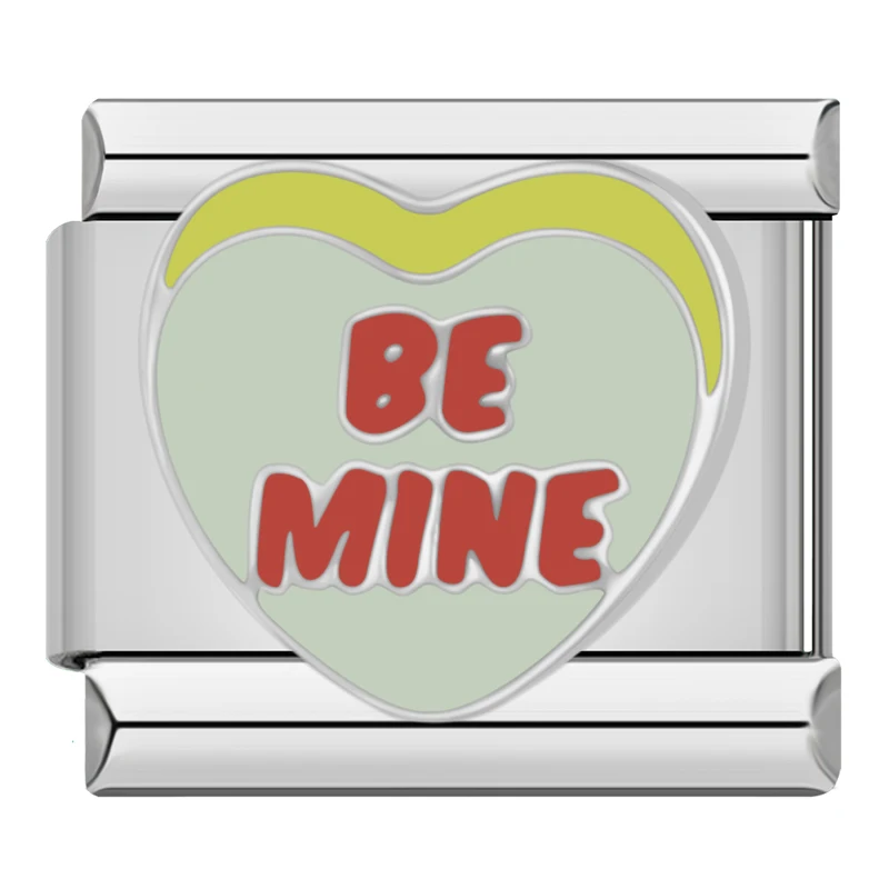 Love, Kiss Me and Seaside Heart Italian Charms - Image 6