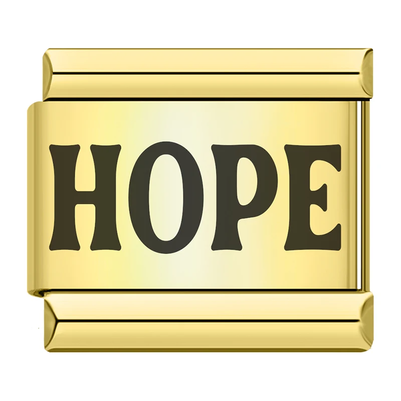Gold Positive Word Italian Charms - Image 4