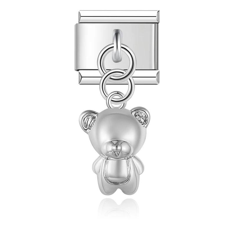 Cat, Bear and Crab Dangle Italian Charms - Image 13