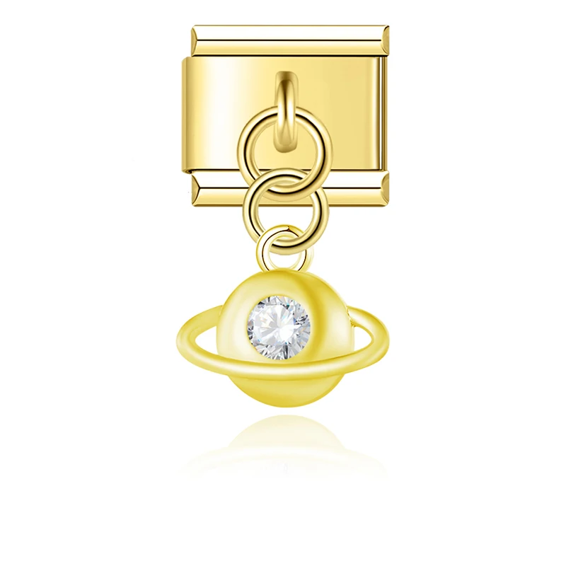 Golden Lucky Symbol Dangle Italian Charms - Image 9