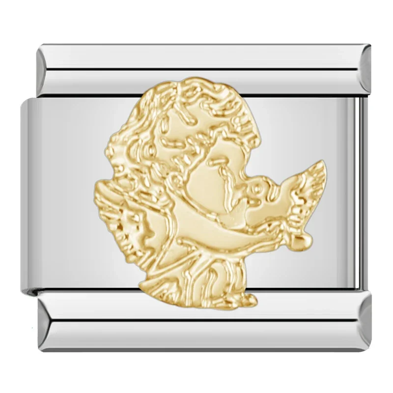 Gold Angel and Cupid Italian Charms - Image 5