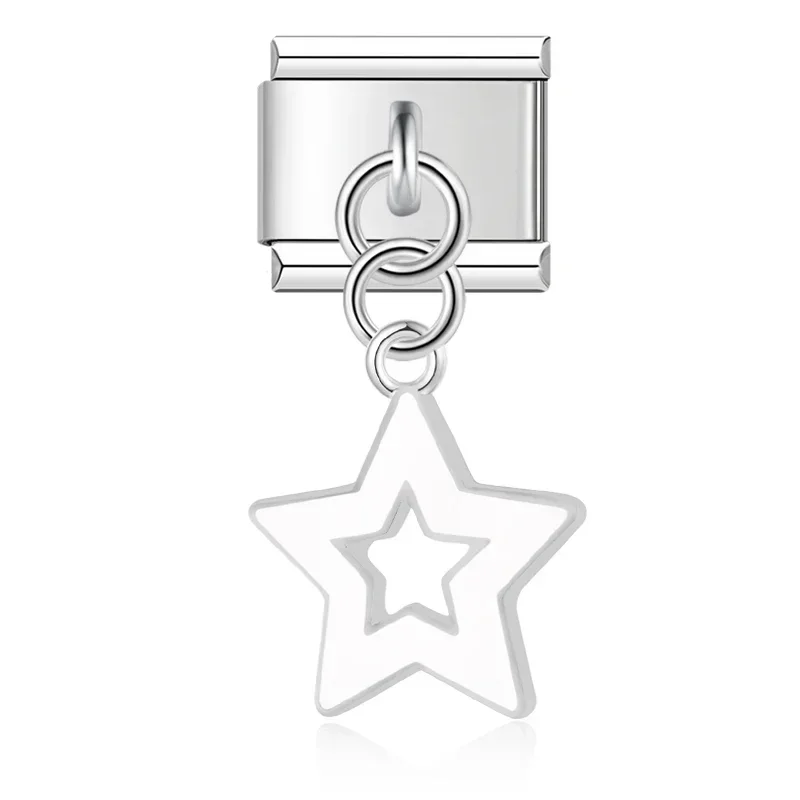 Star and Heart Dangle Italian Charms - Image 12